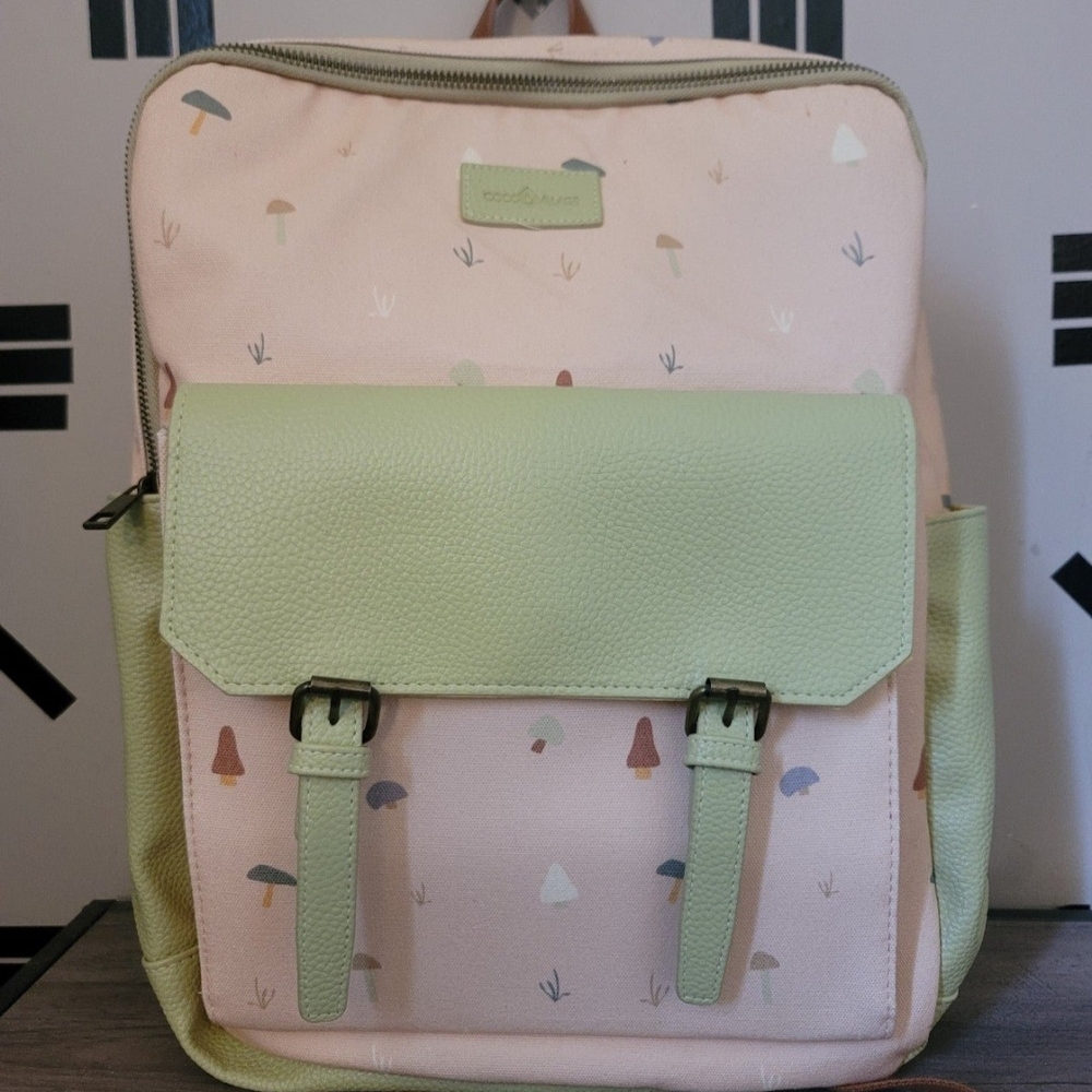 Charming Kids Backpack with Mushroom Design